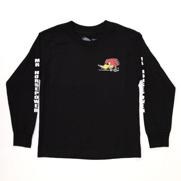 Camiseta preta manga longa - Mr. Horsepower